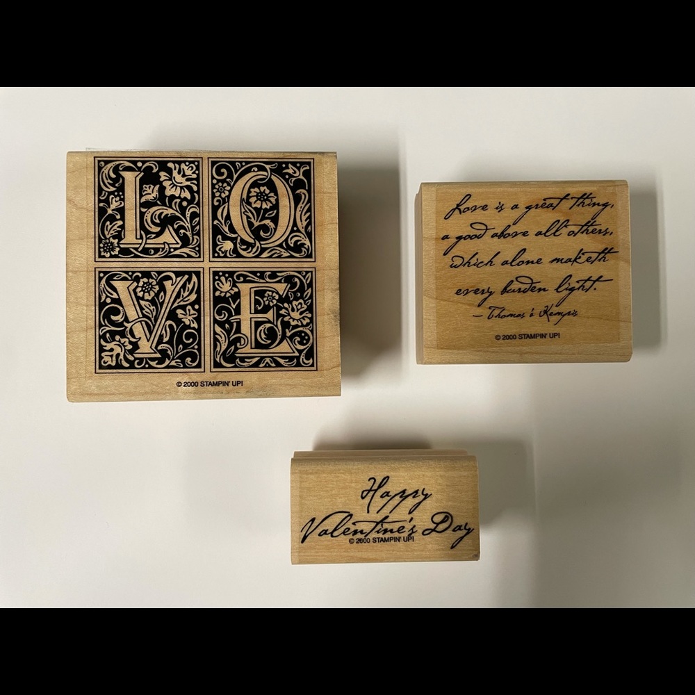 Stampin up! Valentine’s Day Love stamps